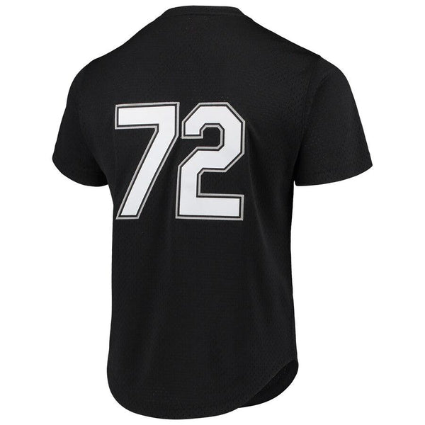 Carlton Fisk Chicago White Sox Mitchell &amp; Ness Cooperstown Collection Mesh Batting Practice Jersey – Black 2019