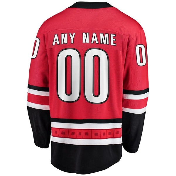Carolina Hurricanes Home Breakaway Custom Jersey - Red 2019