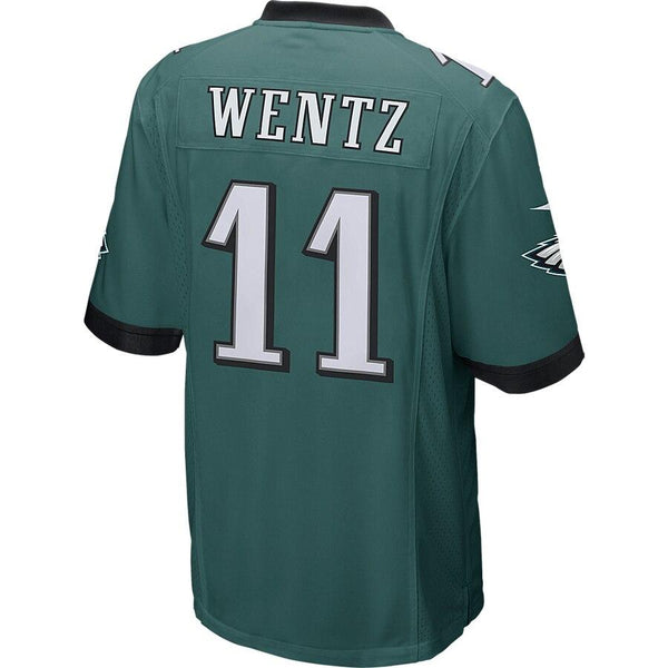 Carson Wentz Philadelphia Eagles Youth Game Jersey - Green 2019