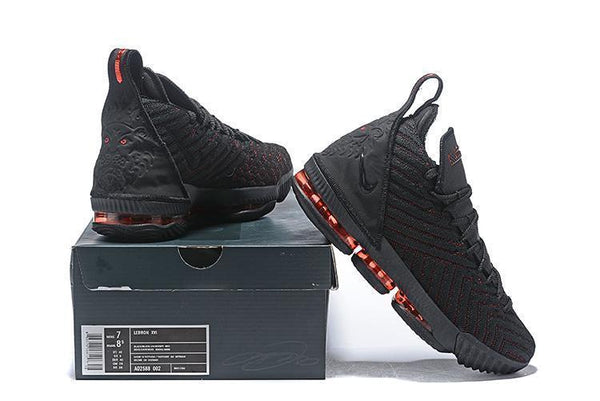 Nike Lebron XVI 16 EP Black Red Men Shoes Sale Size US7,8,8.5,9,10,11,12