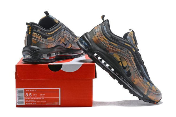 Nike Air Max 97 Camouplage Brown Black Shoes Sale Size US 7, 8, 8.5, 9, 10, 11
