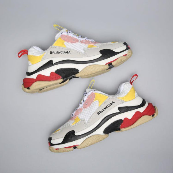 Balenciaga Triple S Trainer  'White Yellow' 2018 Shoes Sneaker Sale Men Women Size 35-45