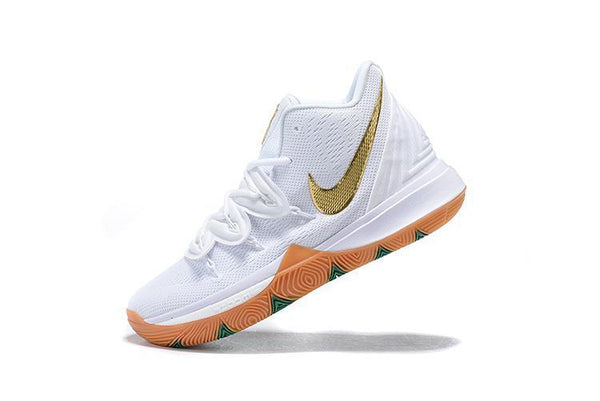 Kyrie 5 GS 'Irish' White Gold Basketball Shoes Men Sale Size US 7,8,8.5,9.5,10,11,12