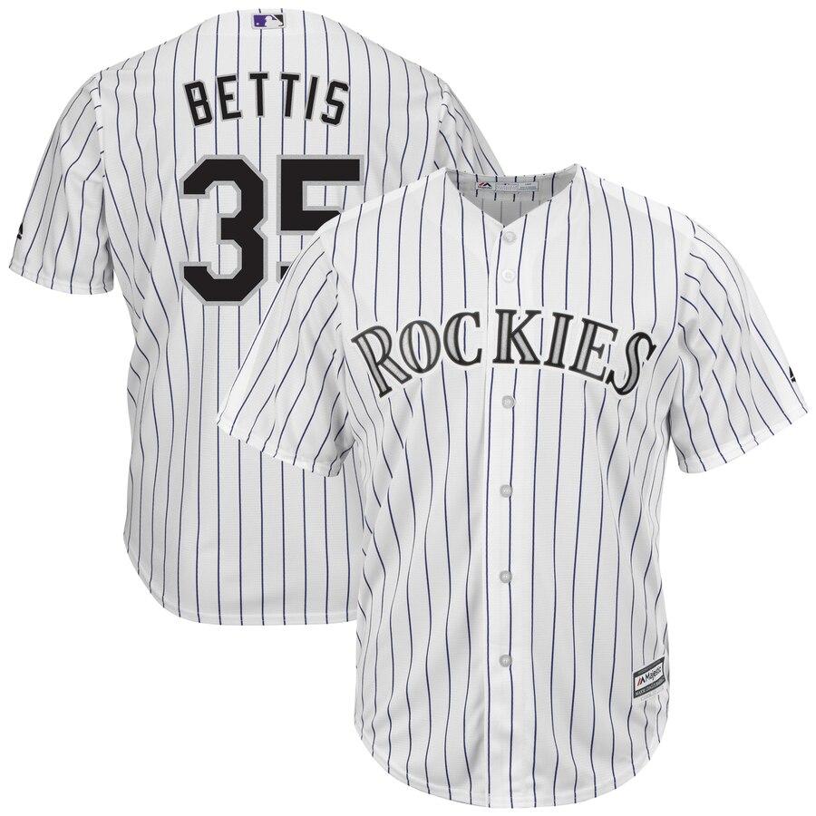 Chad Bettis Colorado Rockies Majestic Home Cool Base Jersey - White 2019