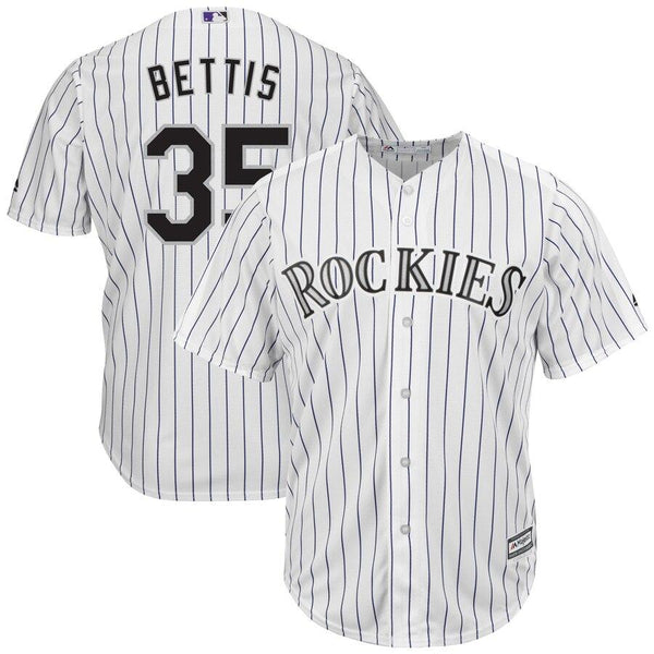 Chad Bettis Colorado Rockies Majestic Home Cool Base Jersey - White 2019