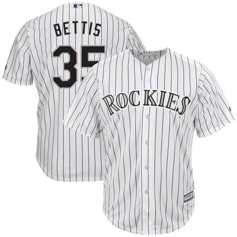 Chad Bettis Colorado Rockies Majestic Home Cool Base Jersey - White 2019