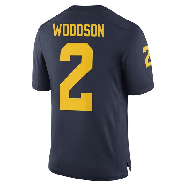 Charles Woodson #2 Michigan Wolverines Jordan Brand Alumni Football Jersey - Navy 2019