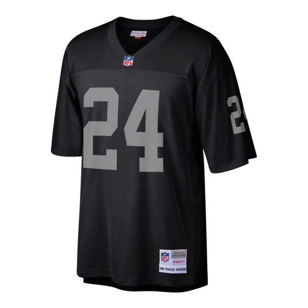 Charles Woodson Oakland Raiders Mitchell &amp; Ness Retired Player Replica Jersey - Black 2019