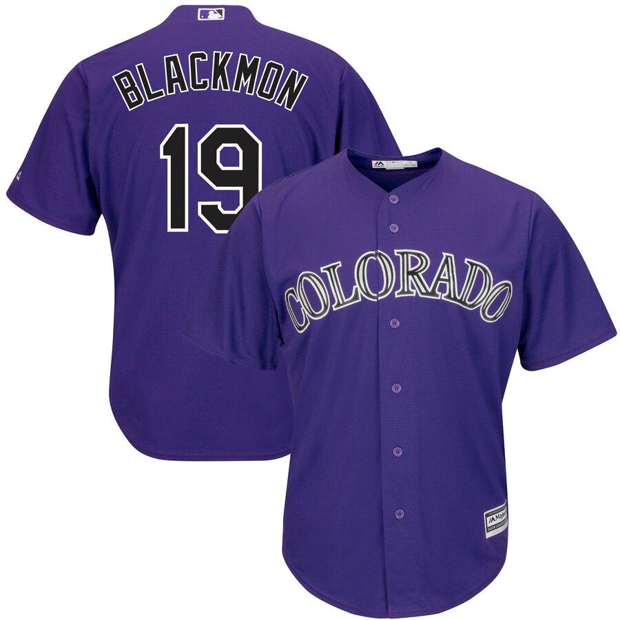 Charlie Blackmon Colorado Rockies Majestic Alternate Official Cool Base Replica Player Jersey - Purple 2019