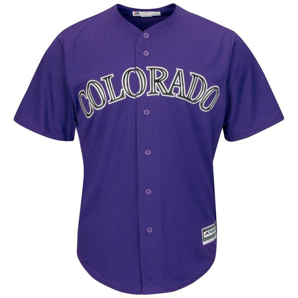 Charlie Blackmon Colorado Rockies Majestic Alternate Official Cool Base Replica Player Jersey - Purple 2019