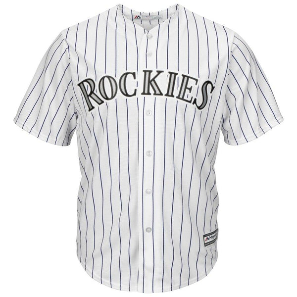 Charlie Blackmon Colorado Rockies Majestic Cool Base Player Jersey - White 2019