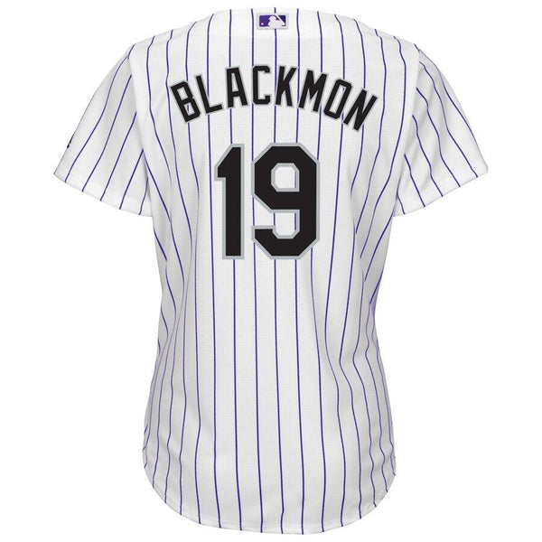 Charlie Blackmon Colorado Rockies Majestic Women's Cool Base Replica Player Jersey – White 2019