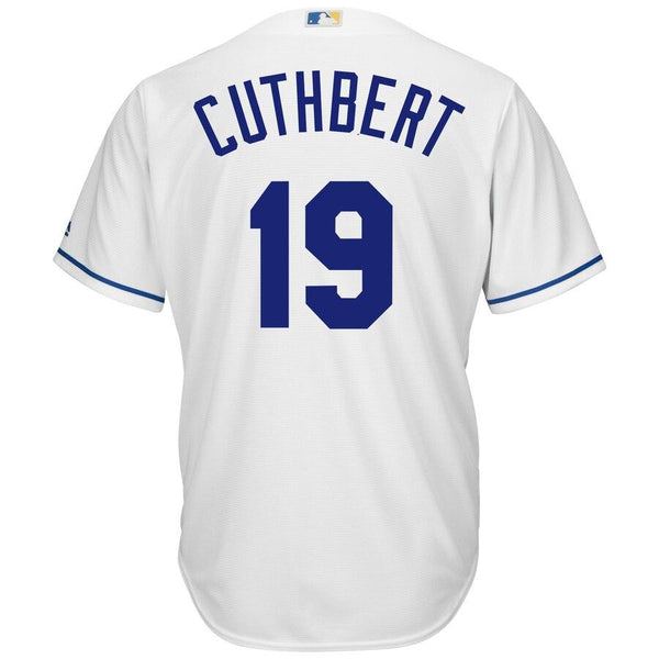 Cheslor Cuthbert Kansas City Royals Majestic Home Cool Base Player Jersey – White 2019