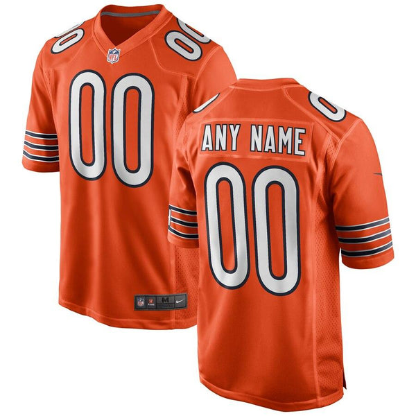 Chicago Bears Alternate Custom Game Jersey – Orange 2019