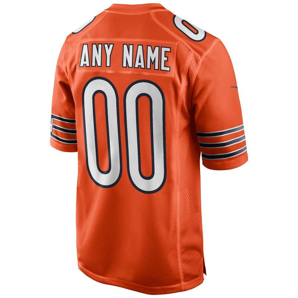 Chicago Bears Alternate Custom Game Jersey – Orange 2019