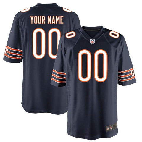 Chicago Bears Custom Game Jersey - Navy 2019