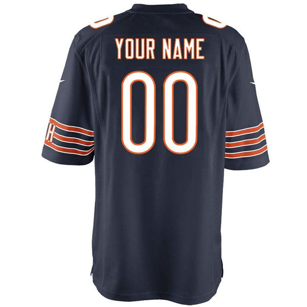 Chicago Bears Custom Game Jersey - Navy 2019