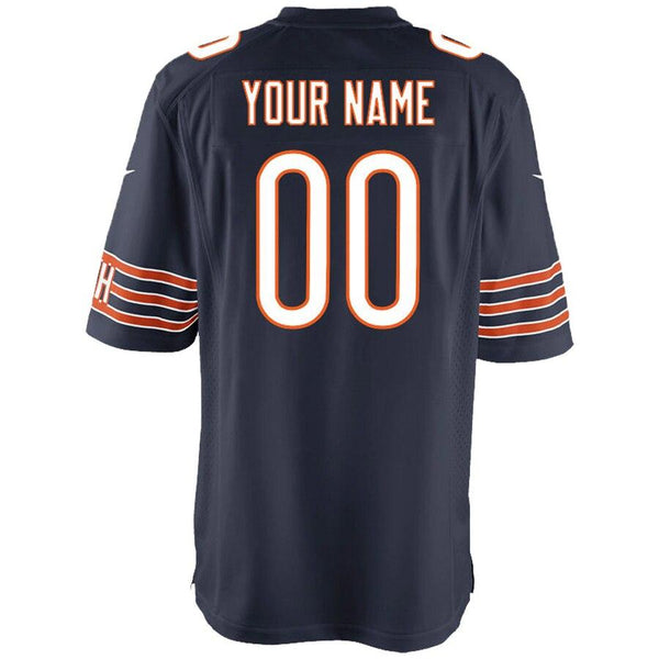 Chicago Bears Youth Custom Game Jersey - Navy 2019