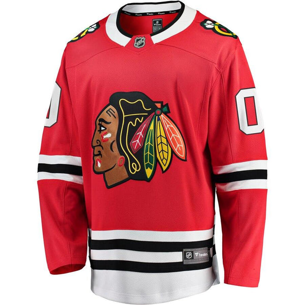 Chicago Blackhawks Home Breakaway Custom Jersey - Red 2019