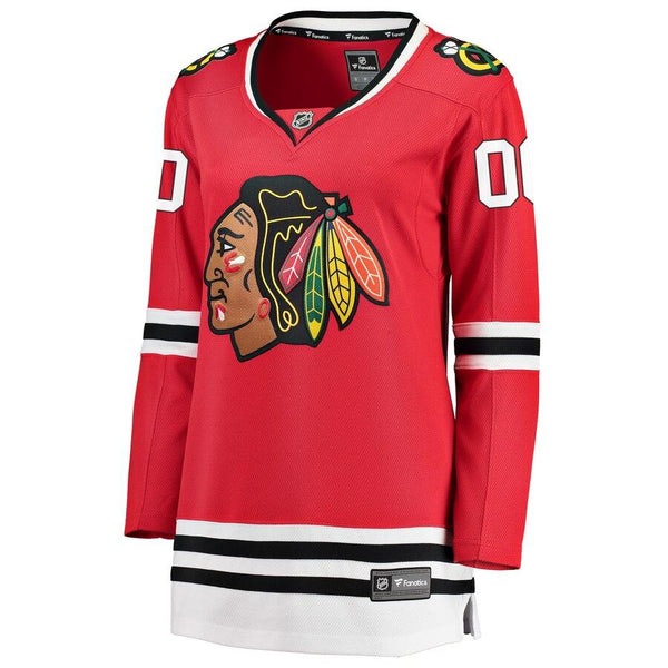 Chicago Blackhawks Women's Home Breakaway Custom Jersey - Red 2019