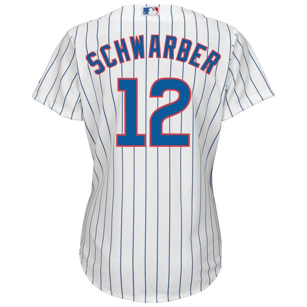 Chicago Cubs Kyle Schwarber Majestic Women's Cool Base Player Jersey - White 2019