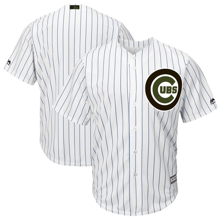 Chicago Cubs Majestic Memorial Day Cool Base Team Jersey - White 2019