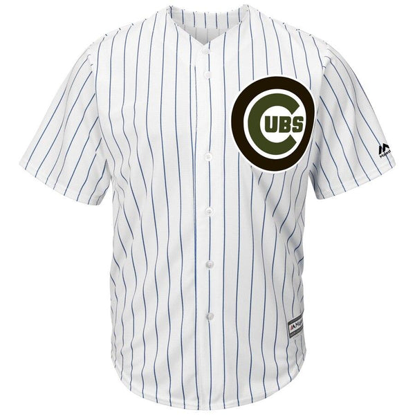 Chicago Cubs Majestic Memorial Day Cool Base Team Jersey - White 2019