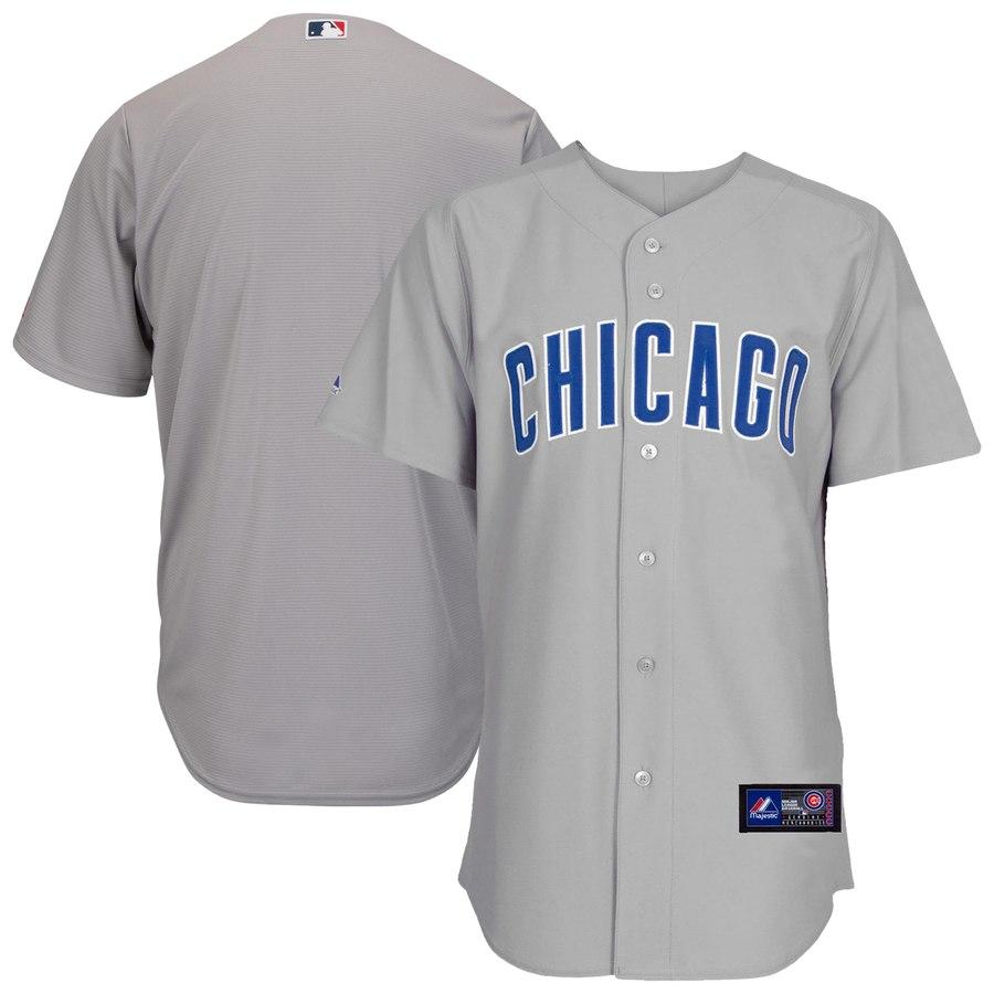 Chicago Cubs Majestic Official Cool Base Jersey - Gray 2019
