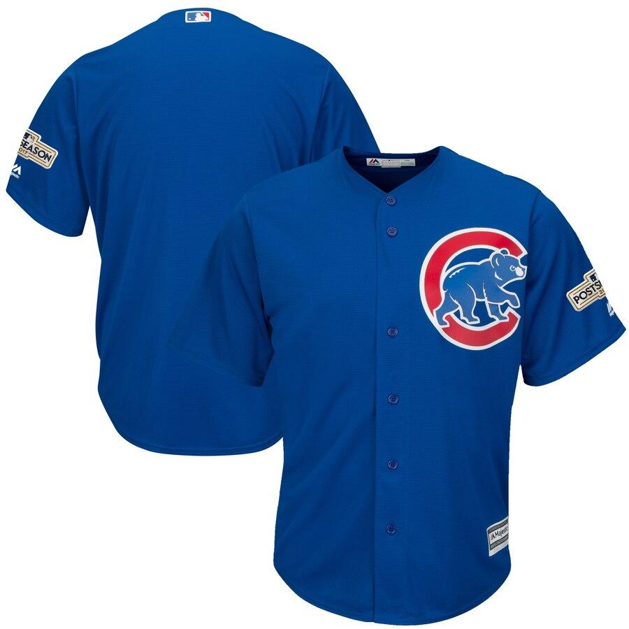 Chicago Cubs Majestic Postseason Cool Base Team Jersey – Royal 2019