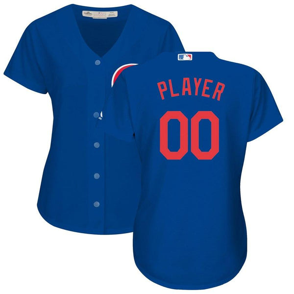 Chicago Cubs Majestic Women's Alternate Cool Base Custom Jersey - Royal 2019