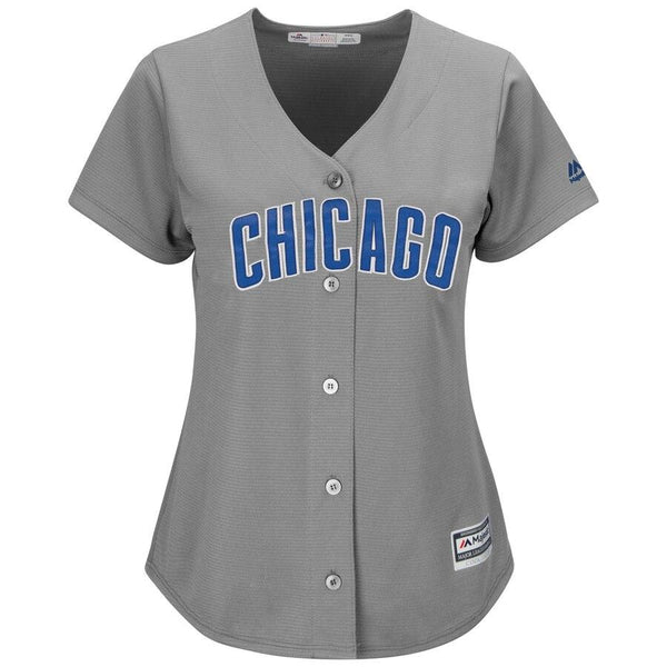 Chicago Cubs Majestic Women's Alternate Cool Base Replica Team Jersey - Gray 2019