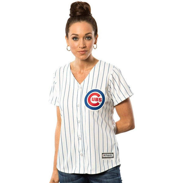 Chicago Cubs Majestic Women's Cool Base Jersey - White 2019