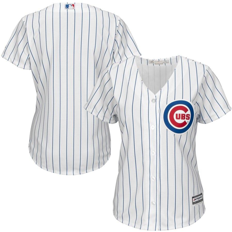 Chicago Cubs Majestic Women's Cool Base Jersey - White 2019