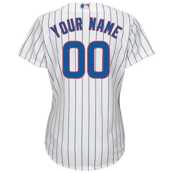 Chicago Cubs Majestic Women's Home Cool Base Custom Jersey - White 2019