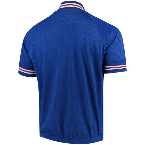 Chicago Cubs Mitchell &amp; Ness Cooperstown Collection Mesh Batting Practice Quarter-Zip Jersey - Royal 2019