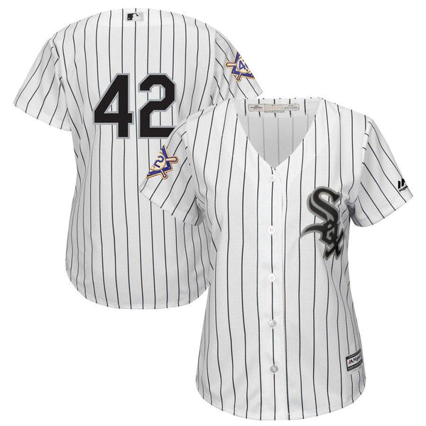 Chicago White Sox Majestic Women's 2019 Jackie Robinson Day Official Cool Base Jersey – White 2019