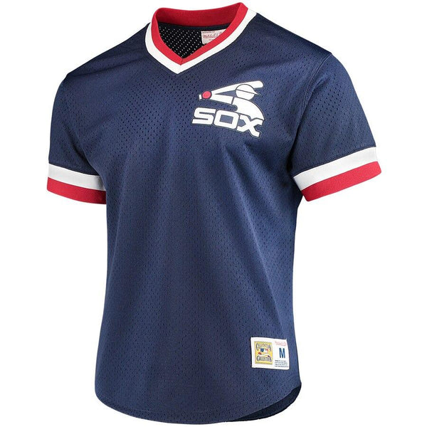Chicago White Sox Mitchell &amp; Ness Mesh V-Neck Jersey – Navy 2019