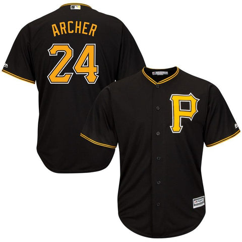 Chris Archer Pittsburgh Pirates Majestic Alternate Official Cool Base Player Jersey – Black 2019