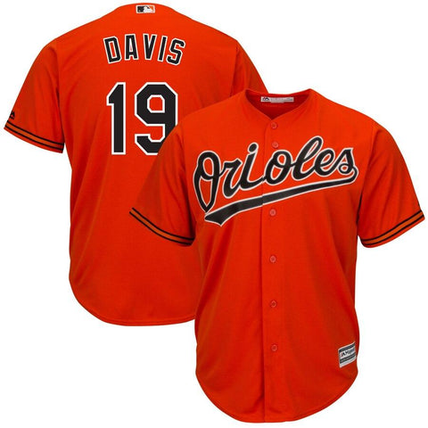 Chris Davis Baltimore Orioles Majestic Alternate Official Cool Base Player Jersey - Orange 2019