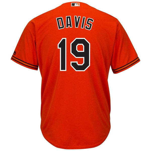 Chris Davis Baltimore Orioles Majestic Alternate Official Cool Base Player Jersey - Orange 2019