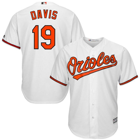 Chris Davis Baltimore Orioles Majestic Cool Base Player Jersey - White 2019