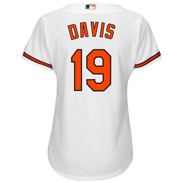 Chris Davis Baltimore Orioles Majestic Women's Cool Base Player Jersey - White 2019