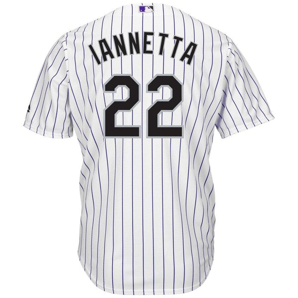 Chris Iannetta Colorado Rockies Majestic Home Cool Base Player Jersey – White 2019