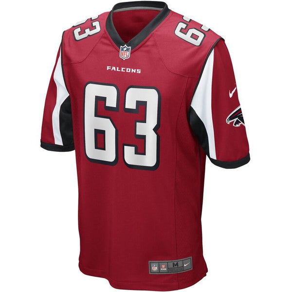 Chris Lindstrom Atlanta Falcons 2019 NFL Draft First Round Pick Game Jersey – Red 2019