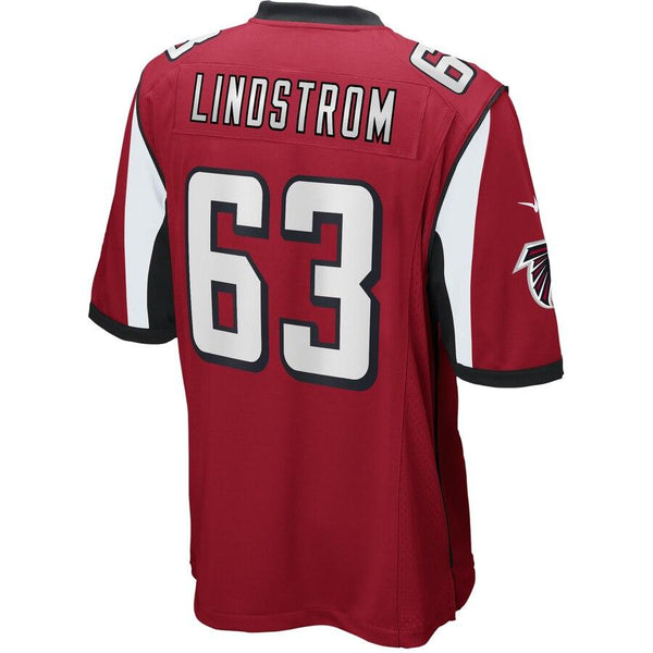 Chris Lindstrom Atlanta Falcons 2019 NFL Draft First Round Pick Game Jersey – Red 2019