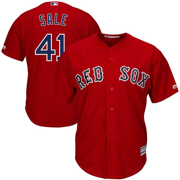 Chris Sale Boston Red Sox Majestic Alternate Cool Base Jersey - Red 2019