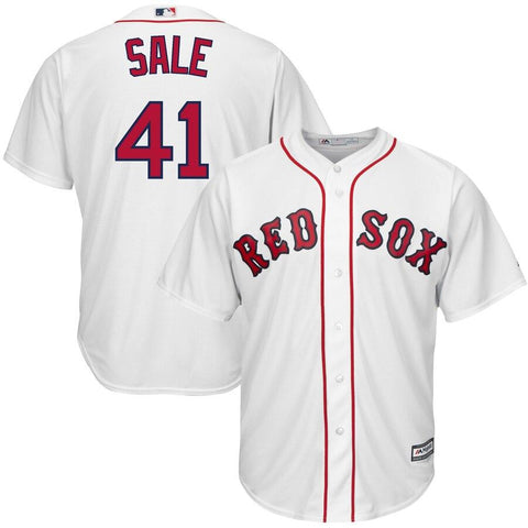 Chris Sale Boston Red Sox Majestic Home Cool Base Jersey - White 2019