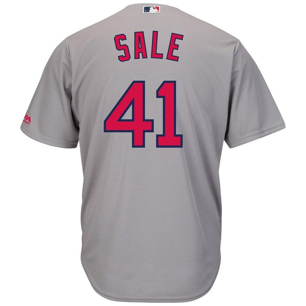Chris Sale Boston Red Sox Majestic Road Cool Base Jersey - Gray 2019