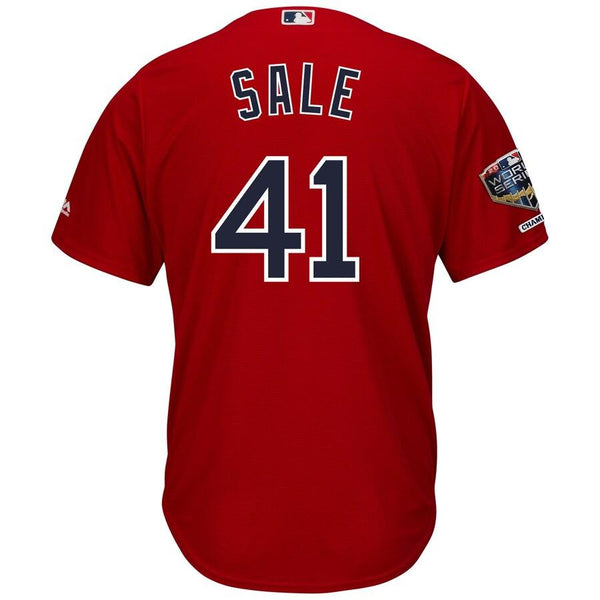 Chris Sale Boston Red Sox Majestic World Series Champions Alternate Cool Base Player Jersey – Scarlet 2019