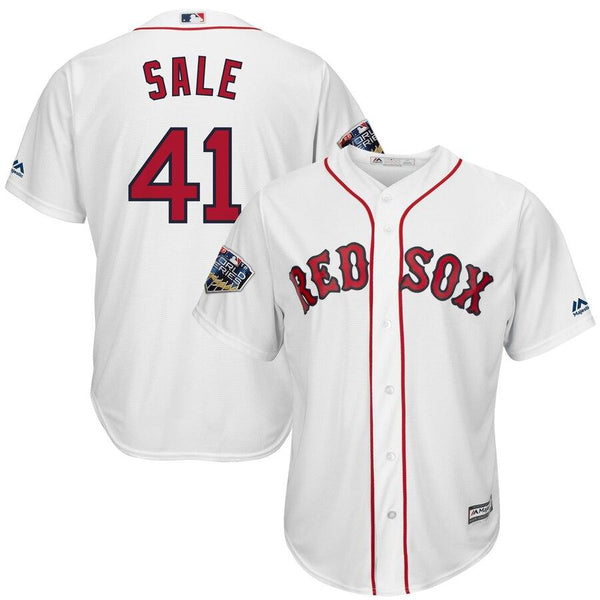 Chris Sale Boston Red Sox Majestic World Series Cool Base Player Jersey – White 2019